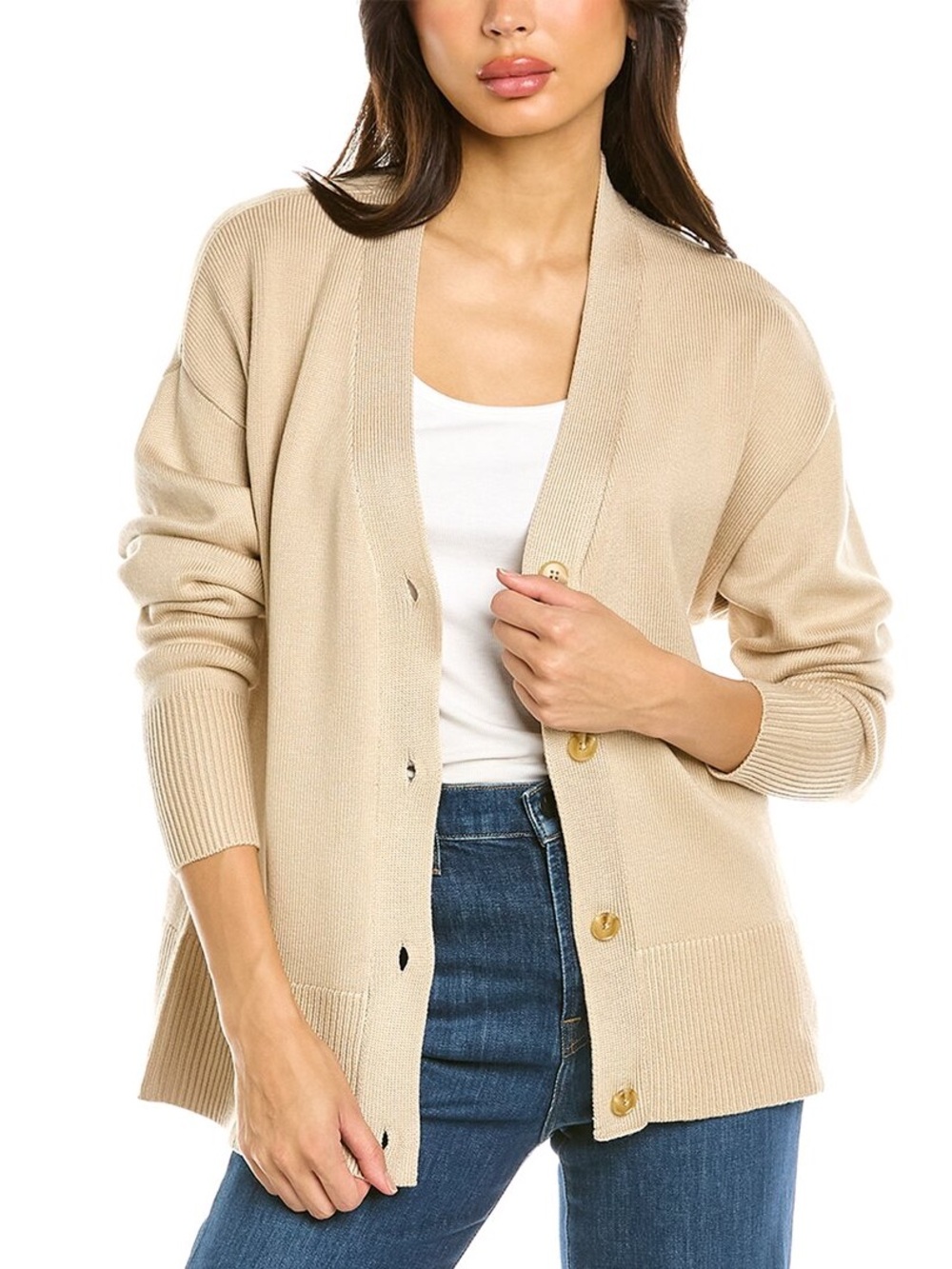 Modern Citizen Hallie Cardigan in Beige
